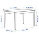 NÄSINGE Table - white 130x80 cm - image 5