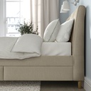 IDANÄS Upholstered storage bed - Naggen beige 140x200 cm - image 5
