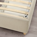 IDANÄS Upholstered storage bed - Naggen beige 140x200 cm - image 8