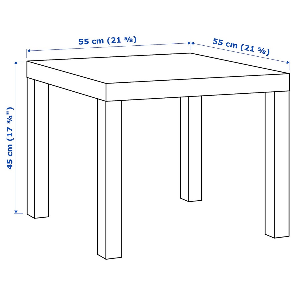 LACK Side table - black-brown 55x55 cm - image 5