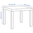 LACK Side table - black-brown 55x55 cm - image 5