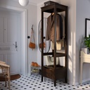 IDANÄS Open wardrobe - dark brown stained 59x211 cm - image 3