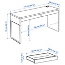 MICKE Desk - white 142x50 cm - image 3