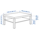 LACK Coffee table - black-brown 118x78 cm