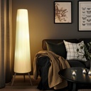 ÖKENSAND Floor lamp - beech/white