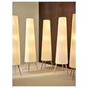ÖKENSAND Floor lamp - beech/white