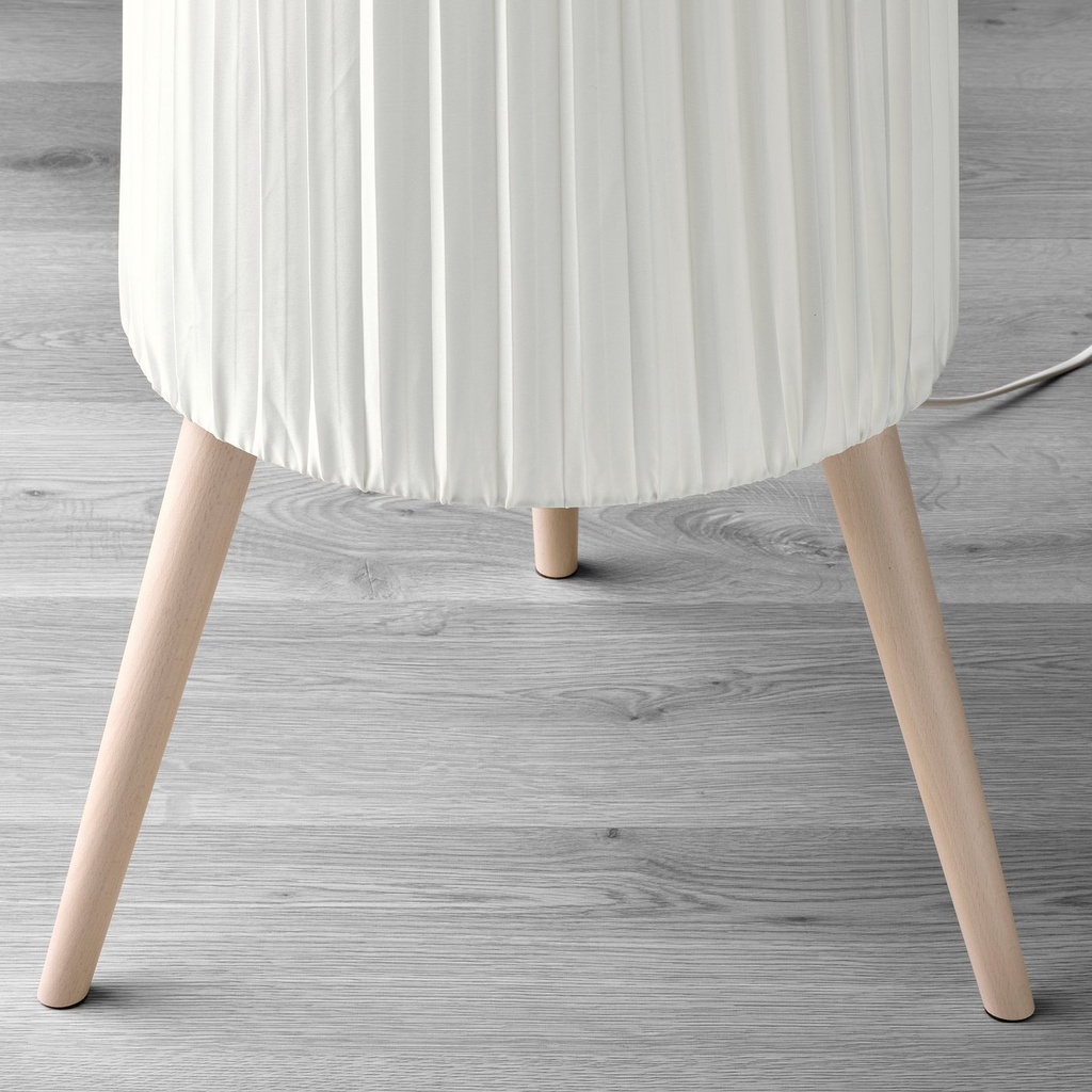 ÖKENSAND Floor lamp - beech/white