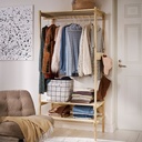 KRONÖREN Open wardrobe - pine 90x49x181 cm