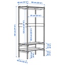 KRONÖREN Open wardrobe - pine 90x49x181 cm
