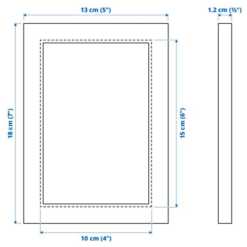 FISKBO Frame - white 10x15 cm