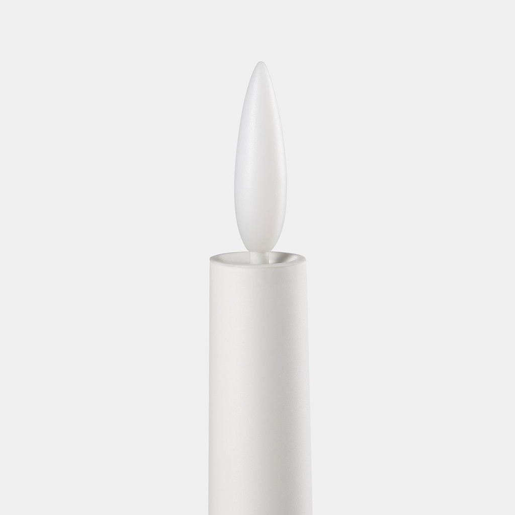 SMÅLOM LED taper candle - battery-operated white