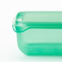 PRUTA Food container with lid, set of 17 - green