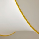 GREJSIMOJS Pendant lamp shade - white/yellow 45 cm