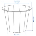 BUSKVERK Plant pot - in/outdoor grey 9 cm