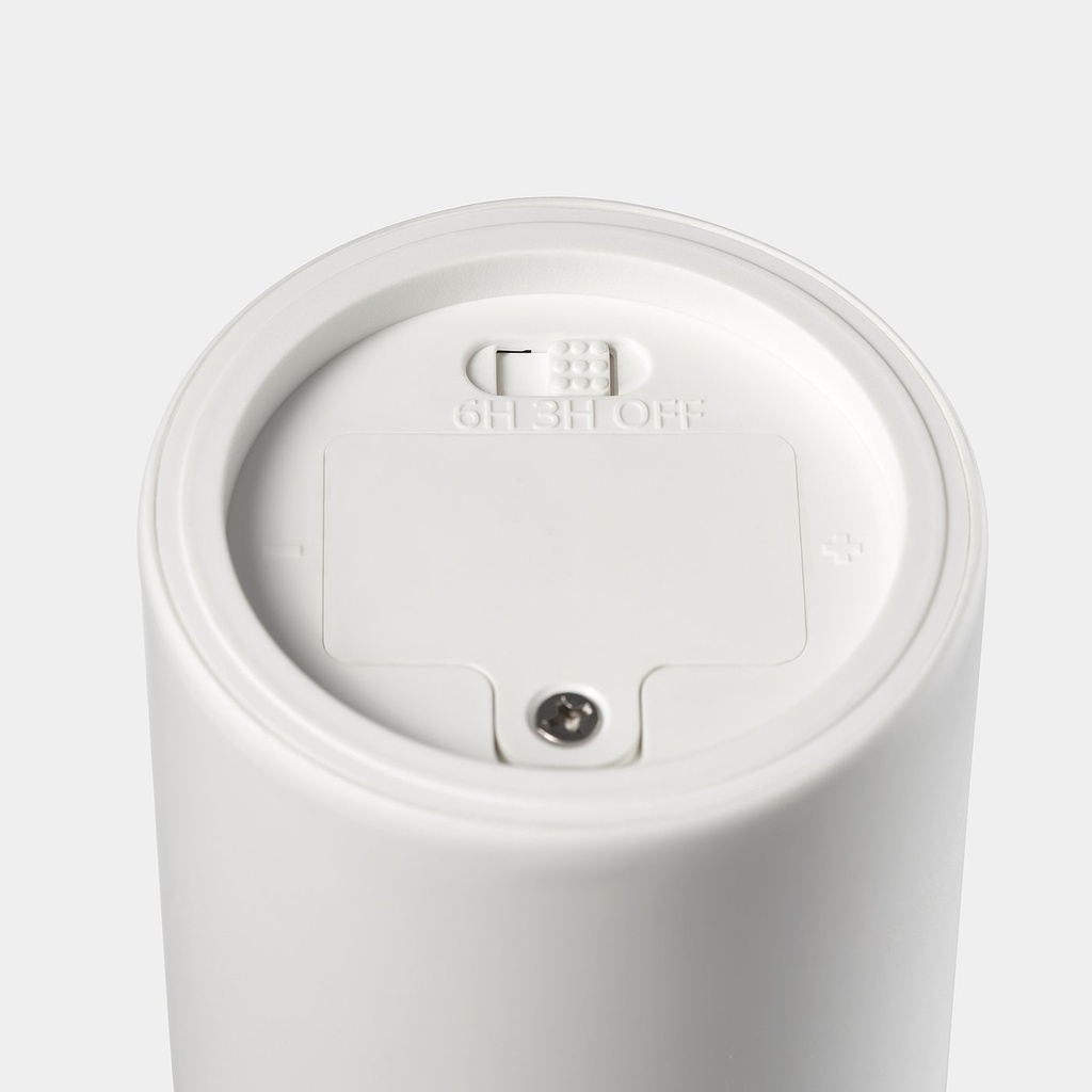 SMÅLOM LED pillar candle - battery-operated white 19 cm
