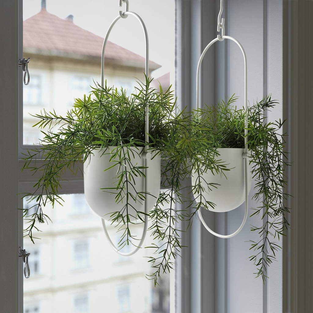 FEJKA Artificial potted plant - in/outdoor Asparagus/hanging 12 cm