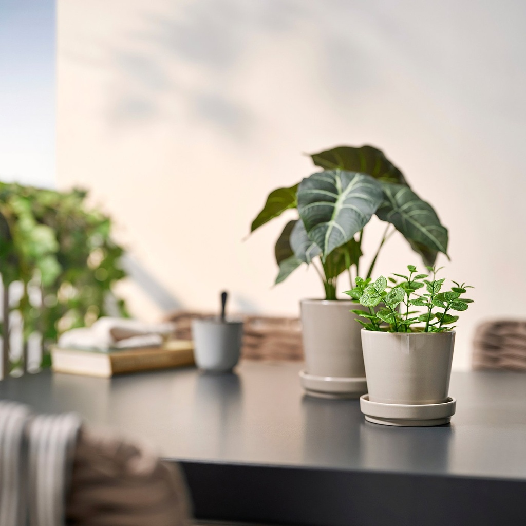 FEJKA Artificial potted plant - in/outdoor Mint 9 cm