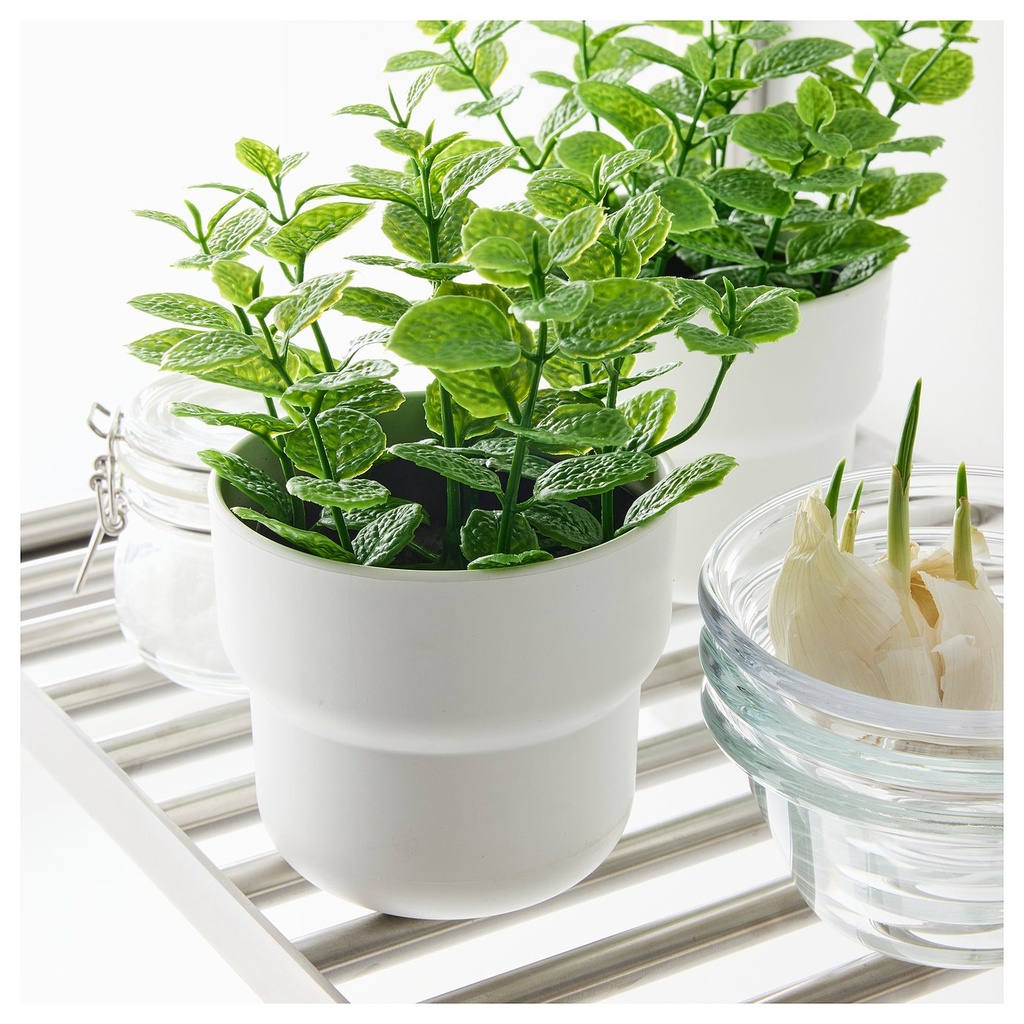 FEJKA Artificial potted plant - in/outdoor Mint 9 cm