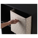 DRÖNA Box - beige/dotted 33x38x33 cm
