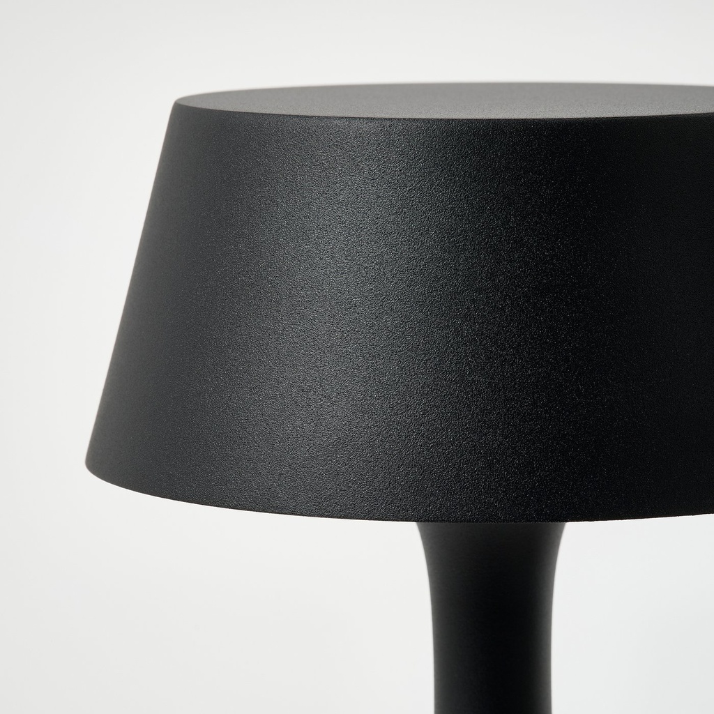 AVHÅLL LED portable lamp - battery-operated dimmable/black outdoor 29 cm