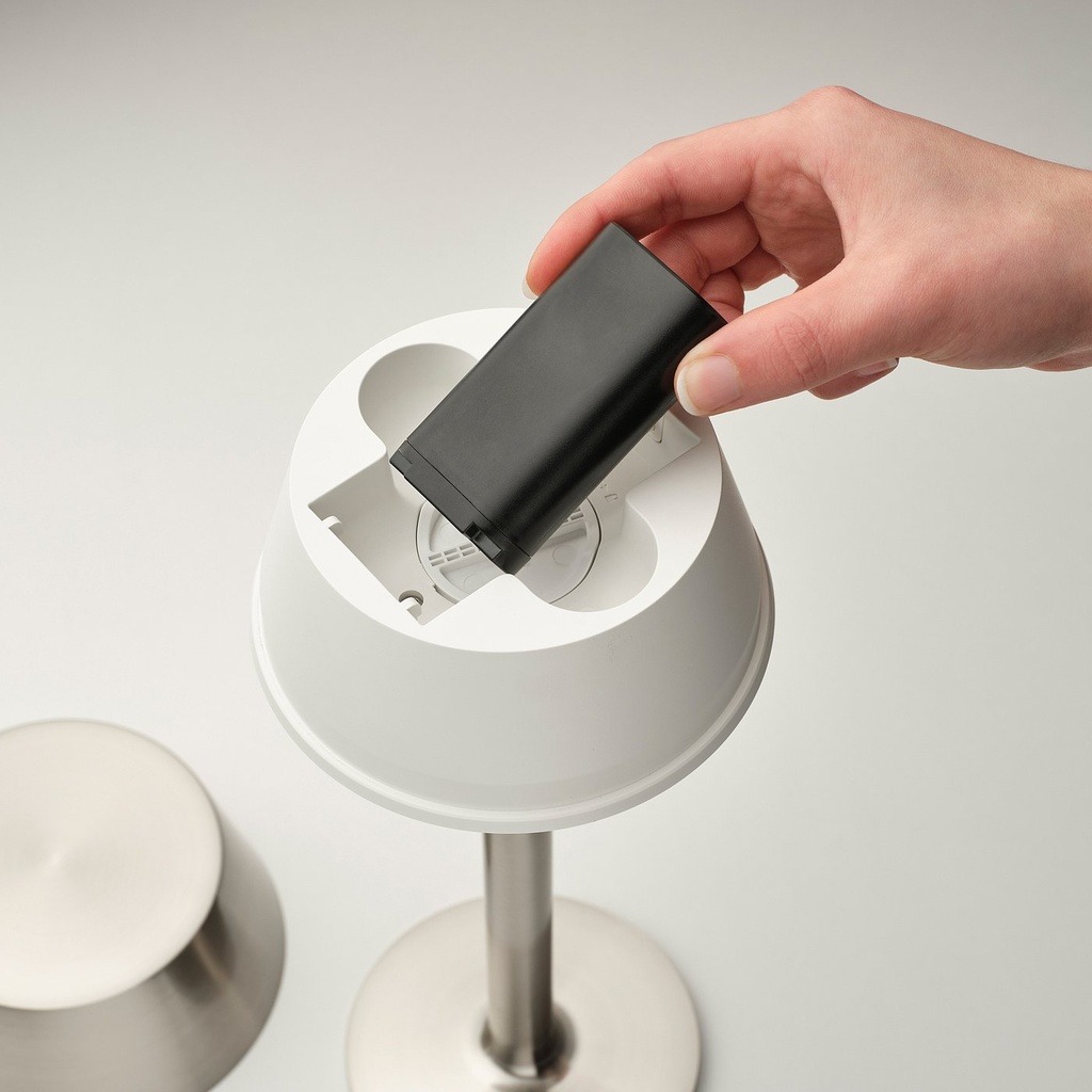 AVHÅLL LED portable lamp - battery-operated dimmable/black outdoor 29 cm