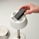 AVHÅLL LED portable lamp - battery-operated dimmable/black outdoor 29 cm