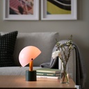 NÖDMAST LED portable lamp, battery operated - light pink/dark grey-green 26 cm