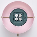 NÖDMAST LED portable lamp, battery operated - light pink/dark grey-green 26 cm