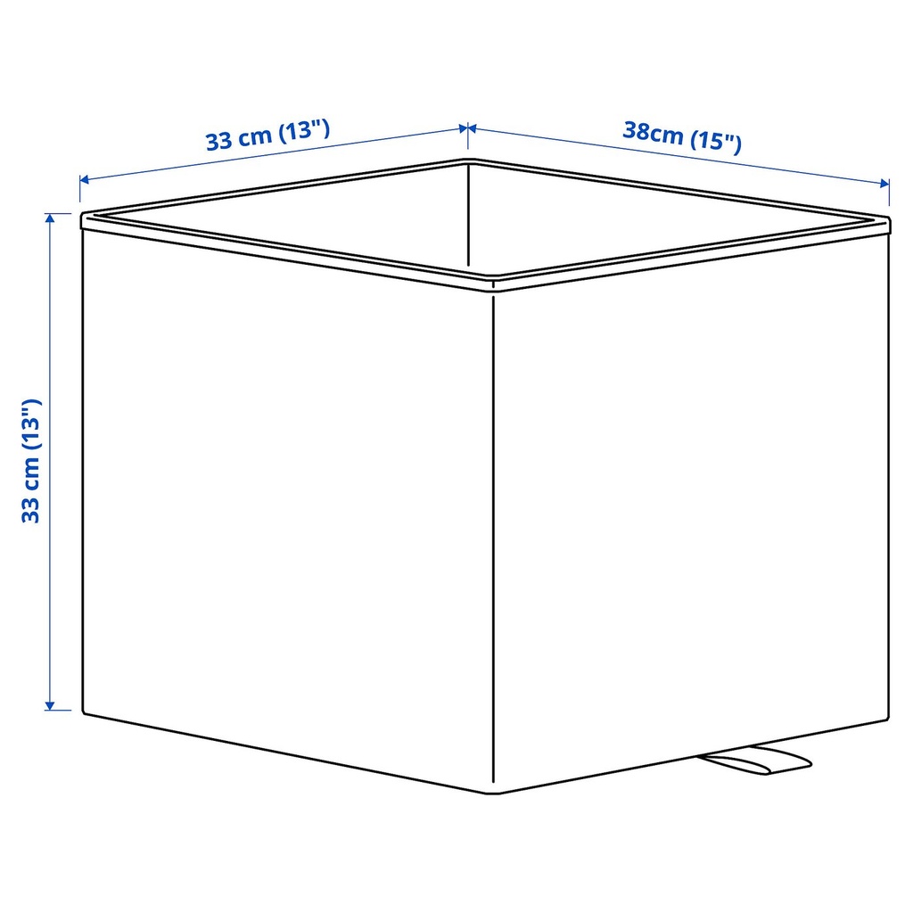 KOSINGEN Box - light grey 33x38x33 cm