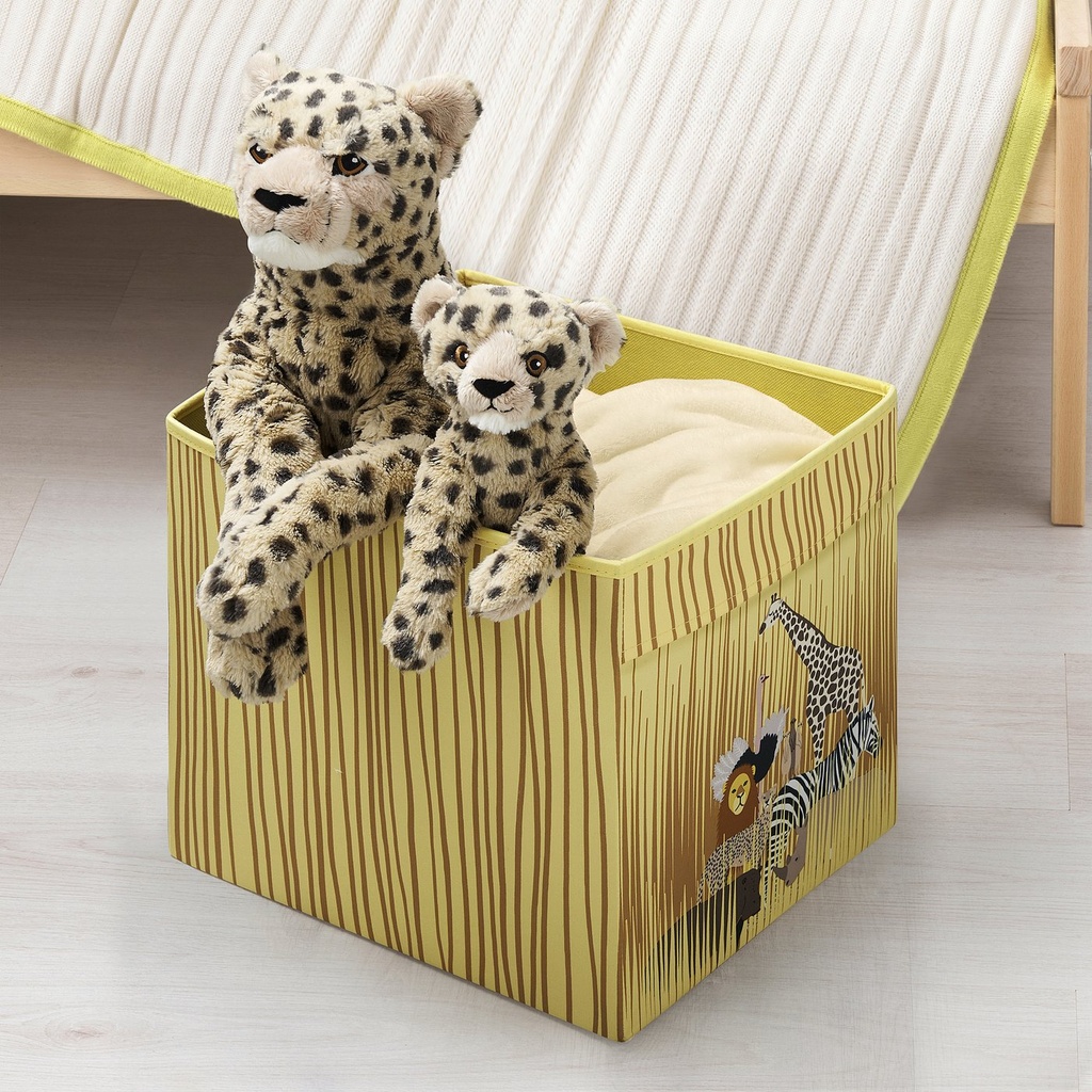 SANDLÖPARE Box - giraffe 33x38x33 cm