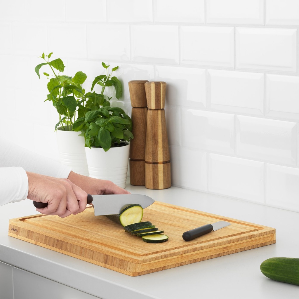 FÖRDUBBLA 2-piece knife set - grey