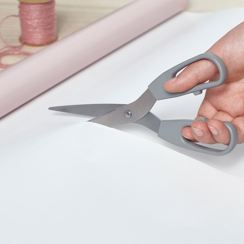 SVÄRDFISK Scissors, set of 2 - stainless steel grey/grey-turquoise