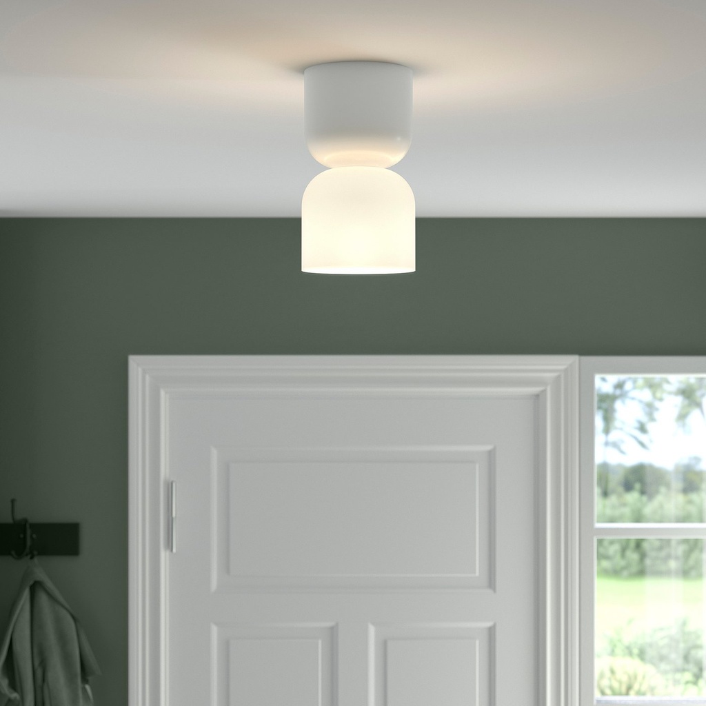 HAMNFYR Ceiling lamp - white 14 cm