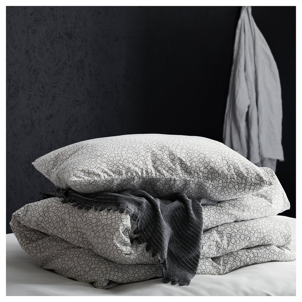 TJÄRBLOMSTER Bedspread - grey 150x210 cm