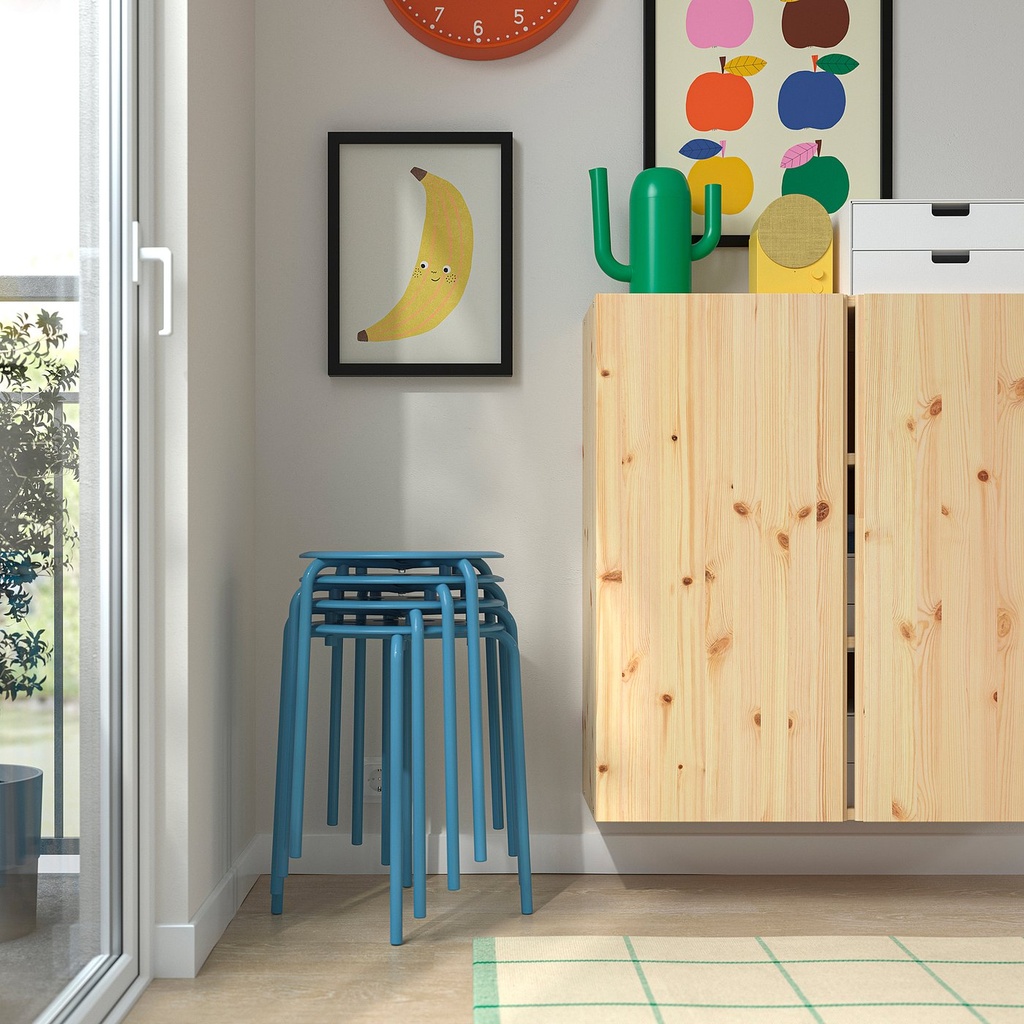 MARIUS Stool - blue 45 cm