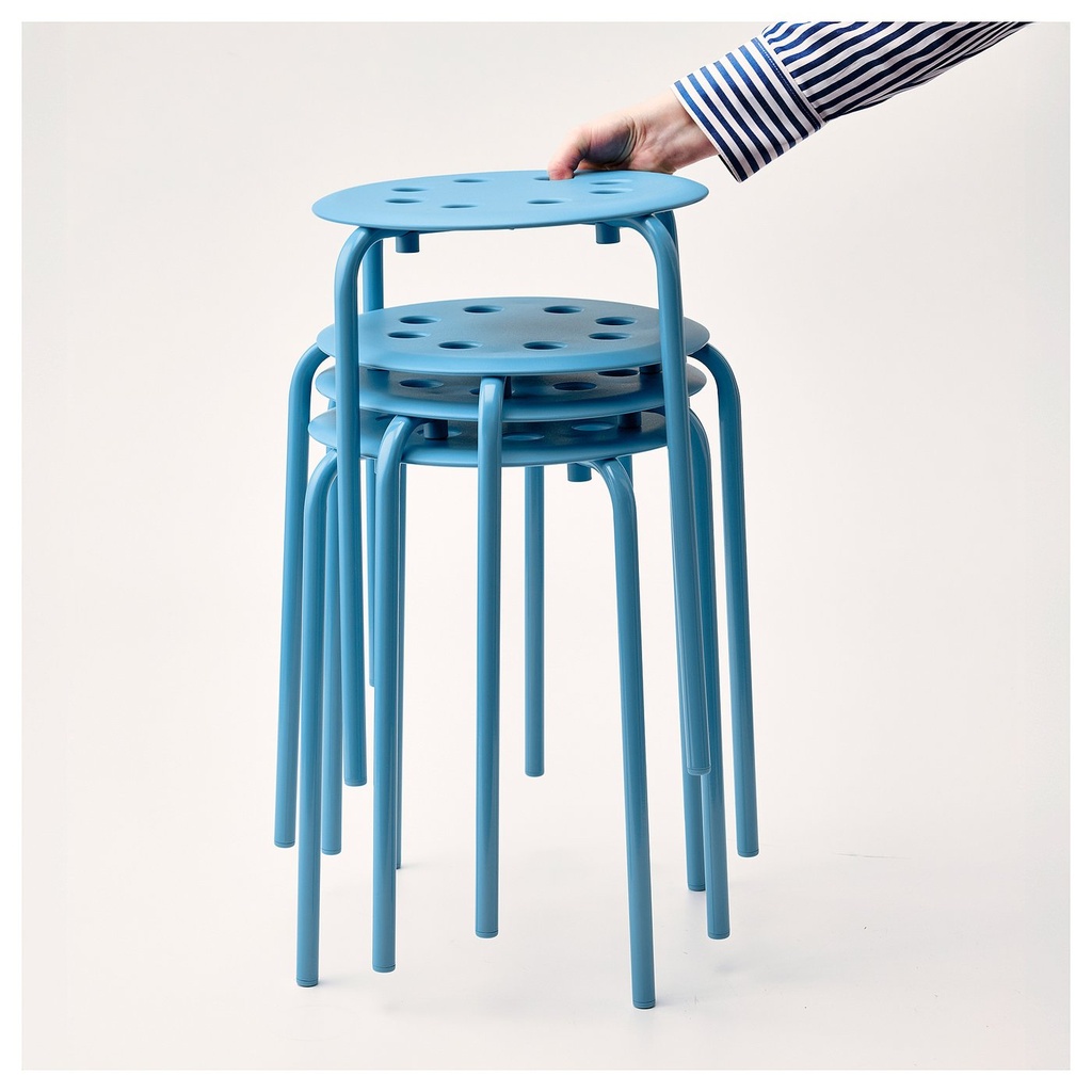 MARIUS Stool - blue 45 cm