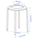 GULTARP Stool - dark blue/Remmarn dark blue
