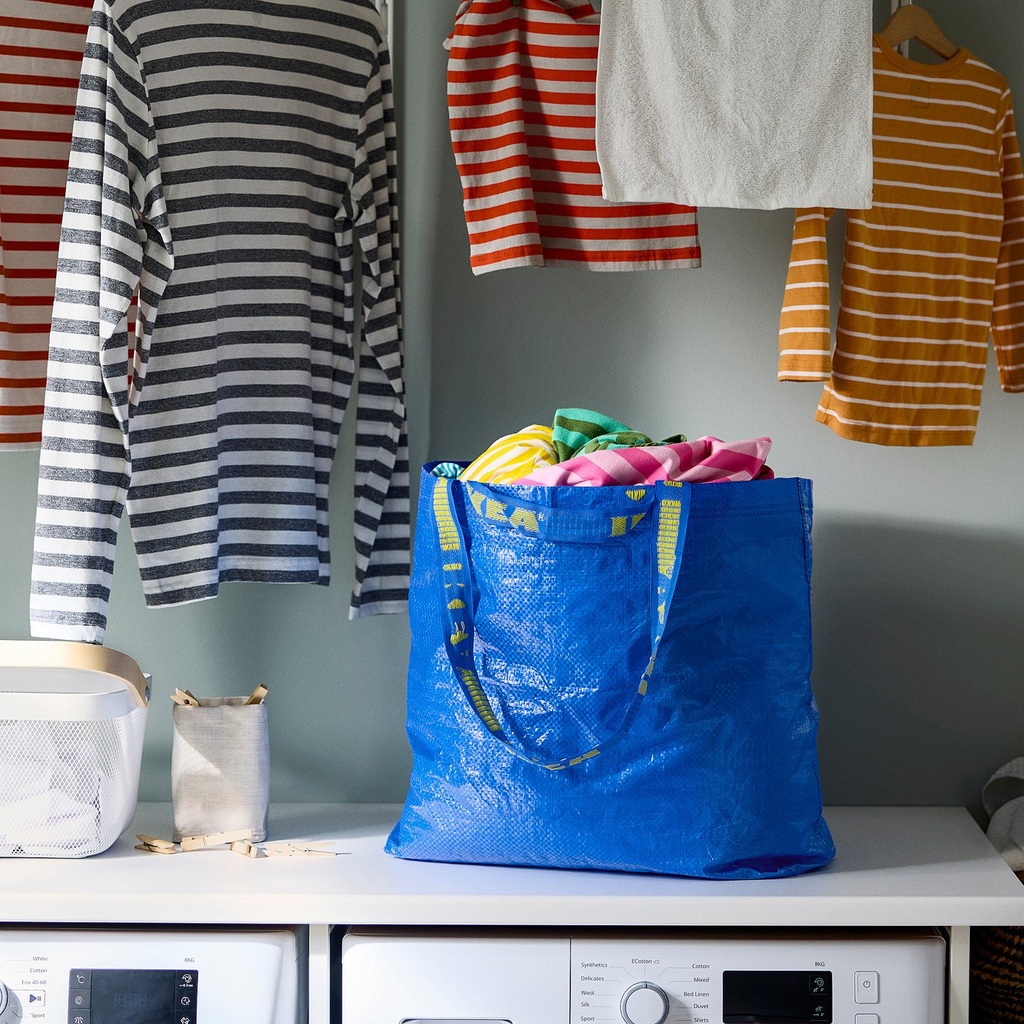 FRAKTA Carrier bag, medium - blue 45x18x45 cm/36 l
