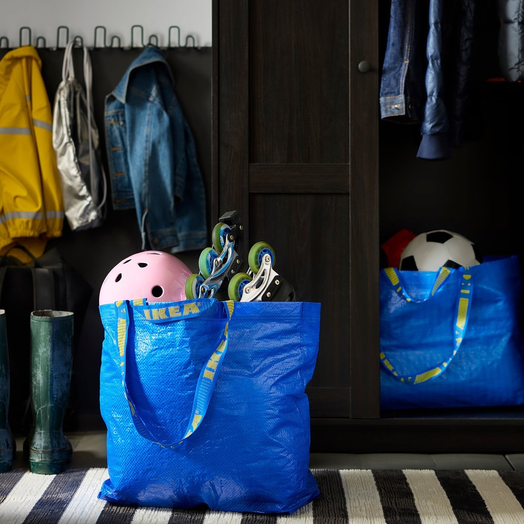 FRAKTA Carrier bag, medium - blue 45x18x45 cm/36 l