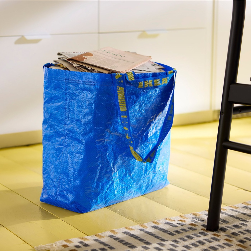 FRAKTA Carrier bag, medium - blue 45x18x45 cm/36 l