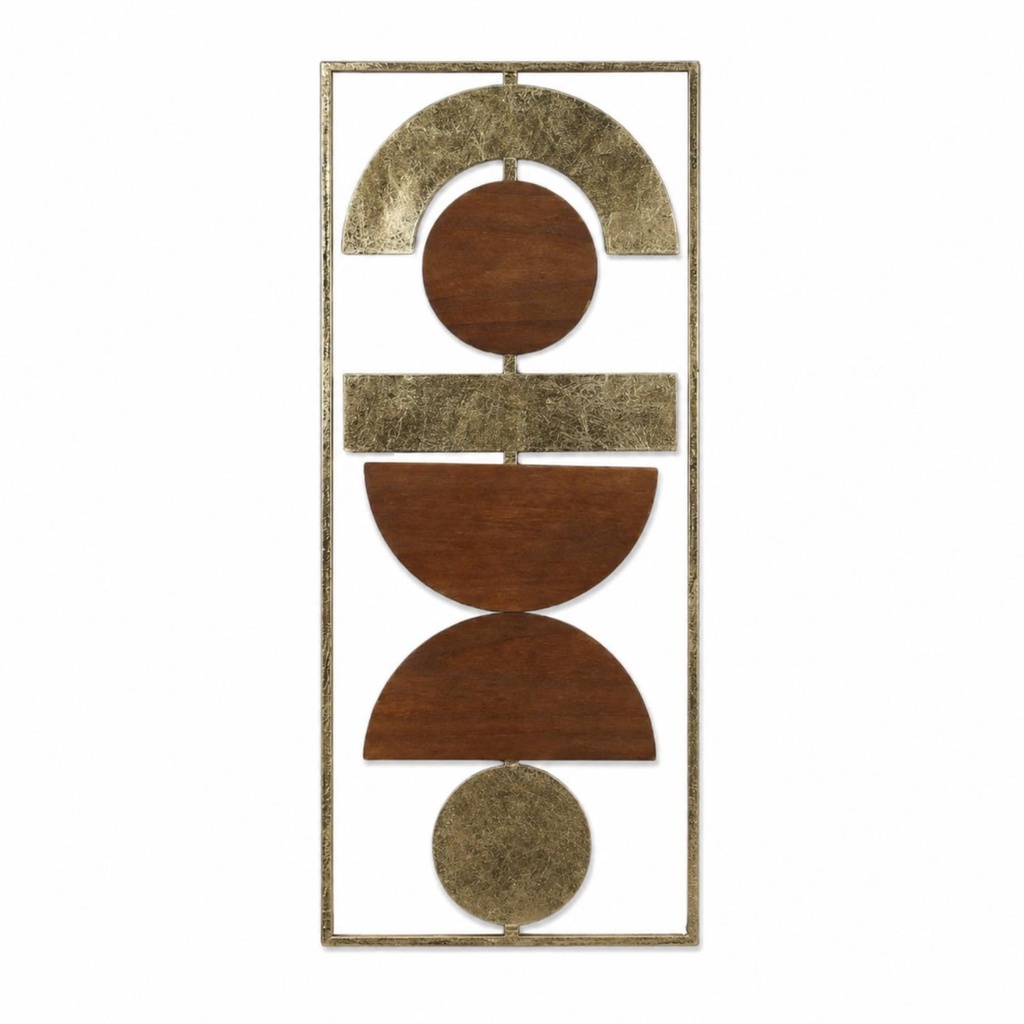 Arukai Metal Wall Decor 38x90cm - Brown