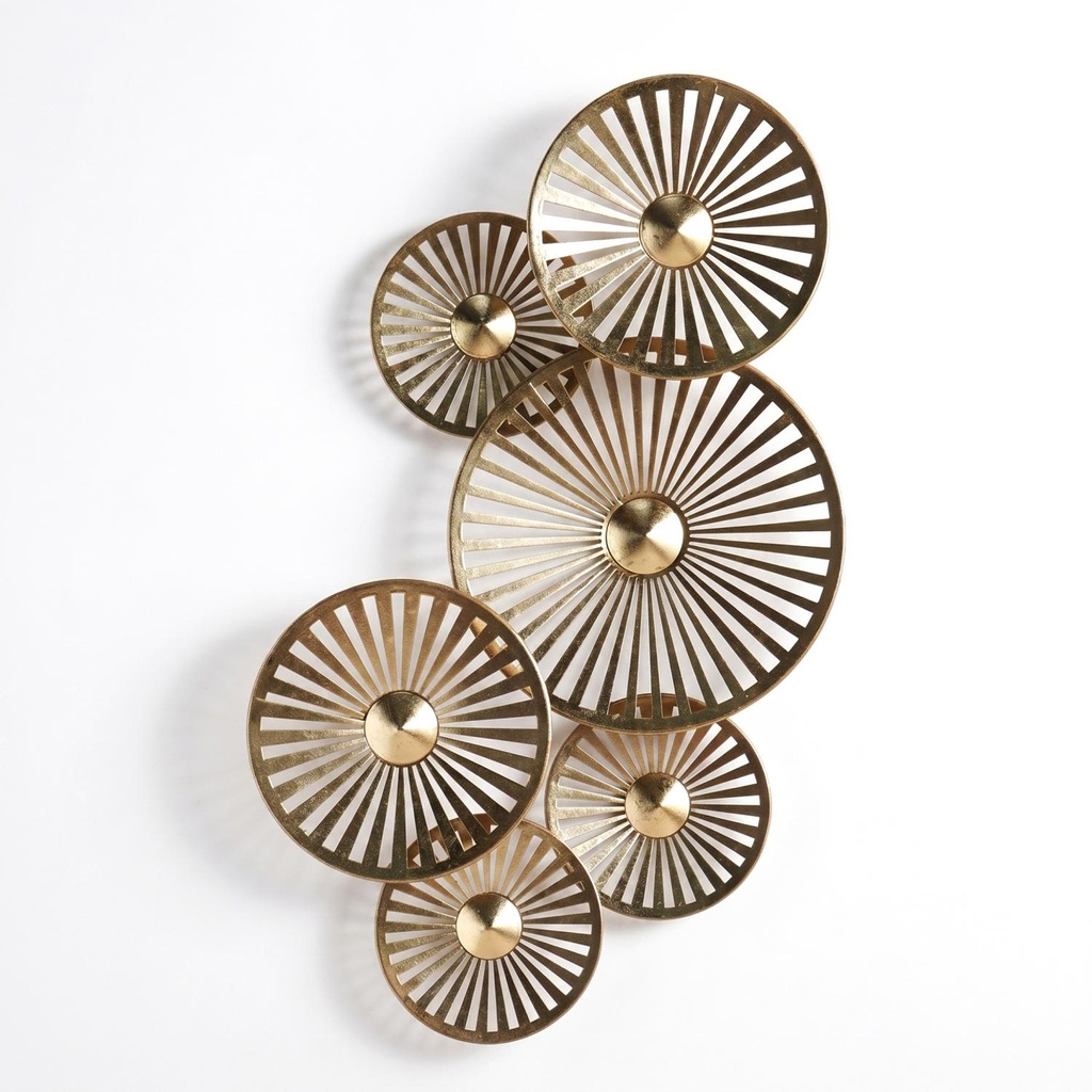 Modine Metal Wall Plaque 90.8x50.2cm - Gold