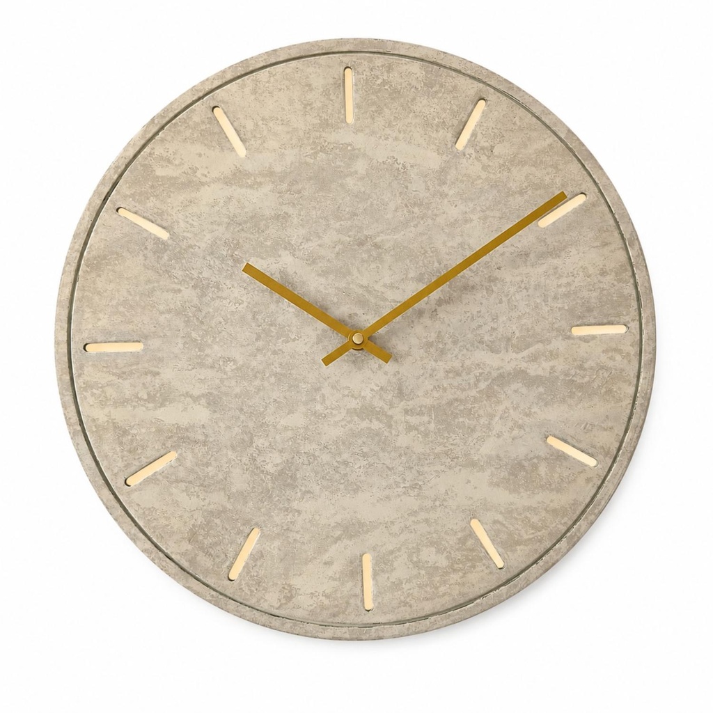 Lexur Wall Clock with Light Dia 40cm - Beige