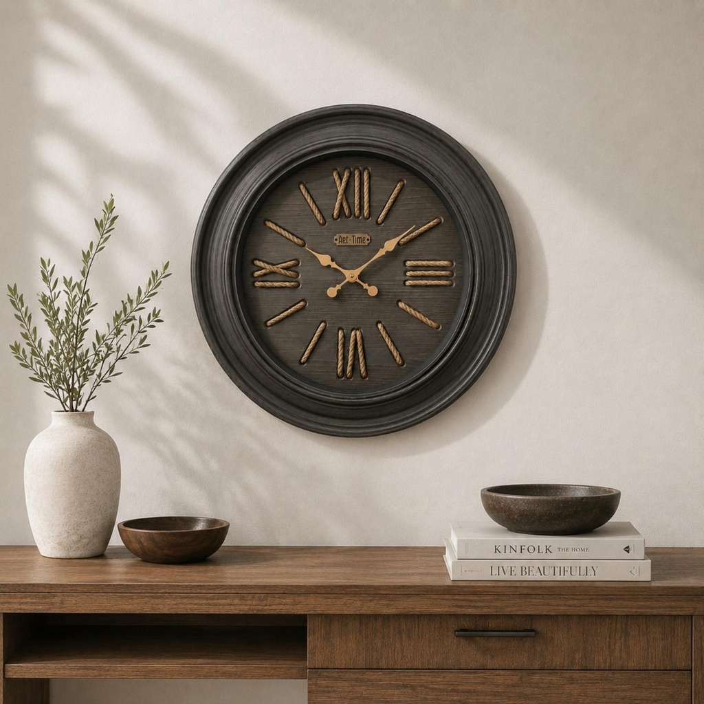 Cordal Wall Clock Dia 76cm - Black