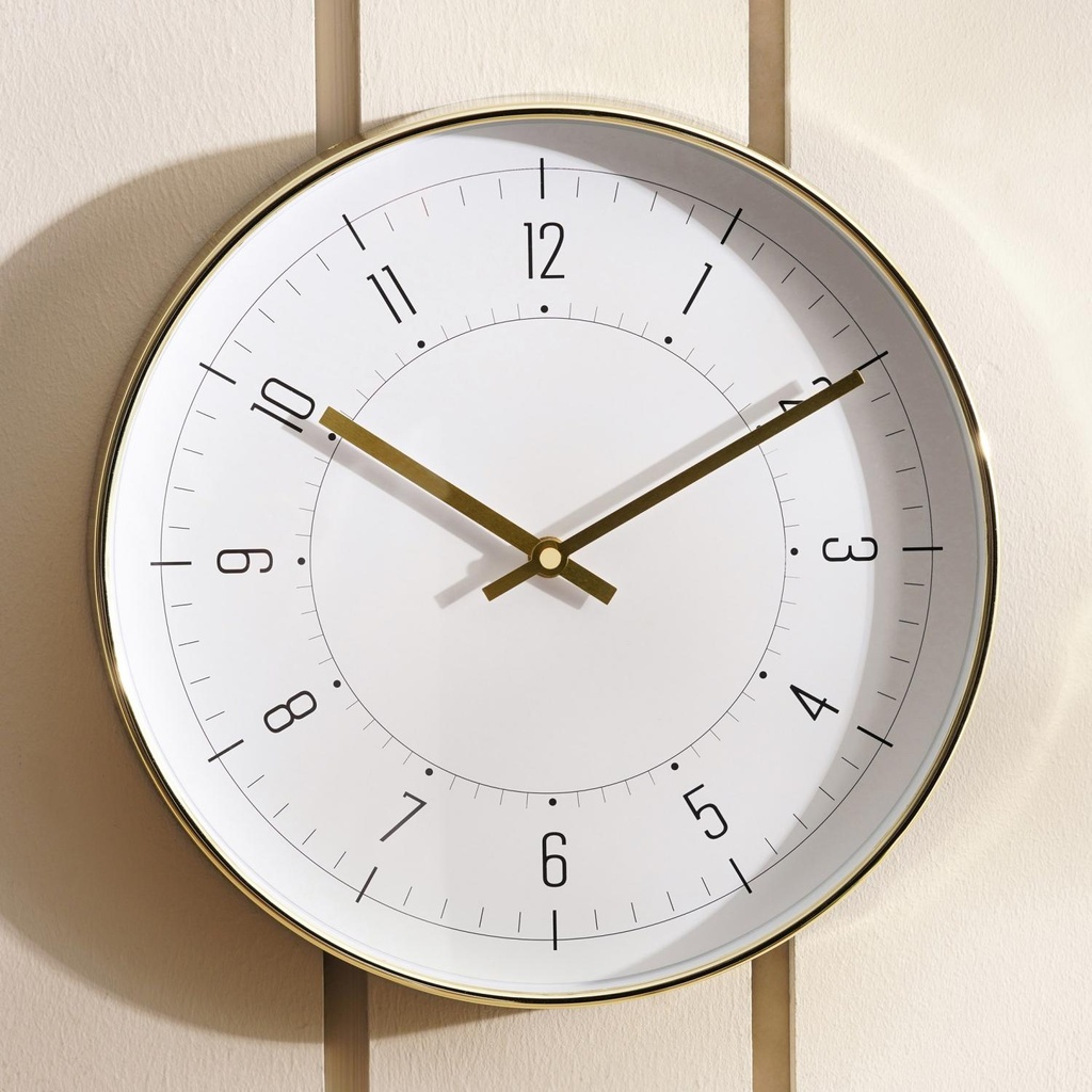 Lily Wall Clock Dia 30cm - Gold