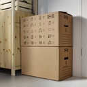DUNDERGUBBE Moving box - brown 64x34x40 cm/80 l