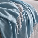 HOLMVI Throw - blue 120x160 cm