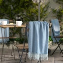 HOLMVI Throw - blue 120x160 cm