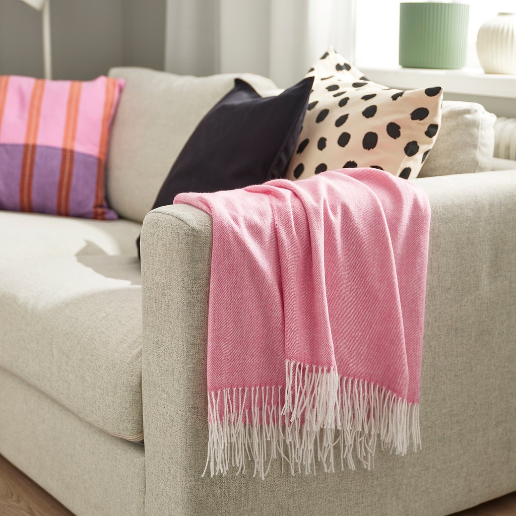 HOLMVI Throw - pink 120x160 cm