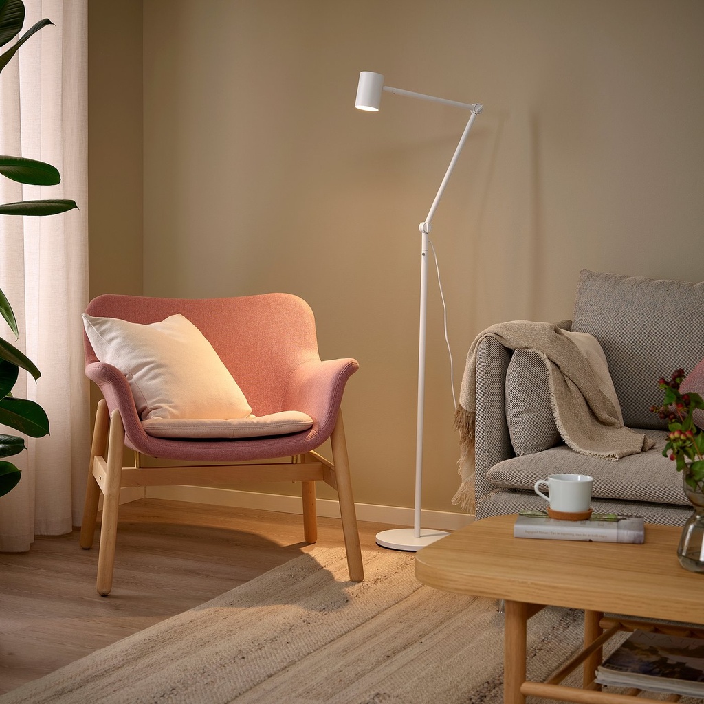 NYMANE Floor/reading lamp - white